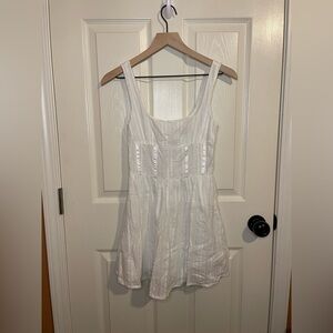 Princess Polly Lorinda Mini Dress in White Size 2